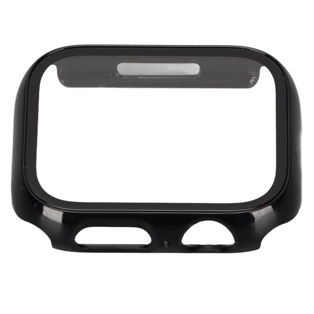 Protective Watch Shell Case with Tempered Glass Full Coverage HD Screen Protector for IWatch Series 7 2021