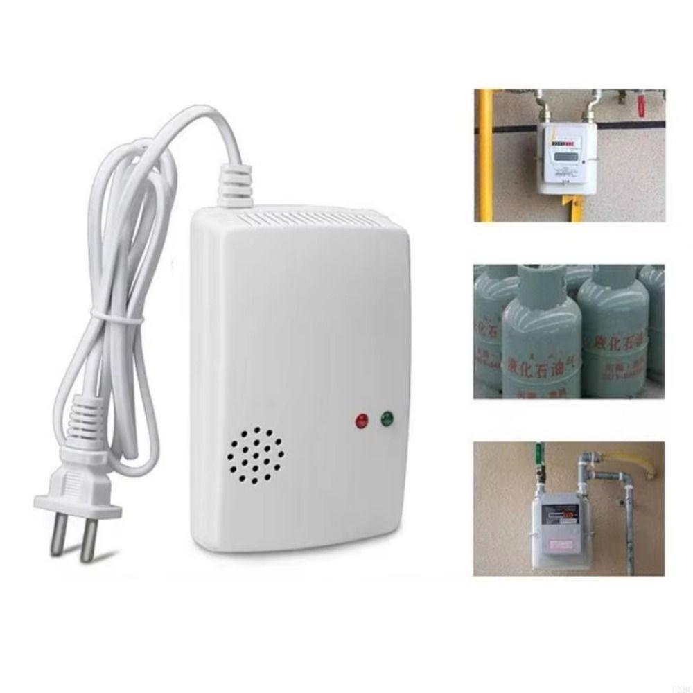 Wall Mounted Gas Leak Detector 220V Natural Gas Alarm Sensor Home Security