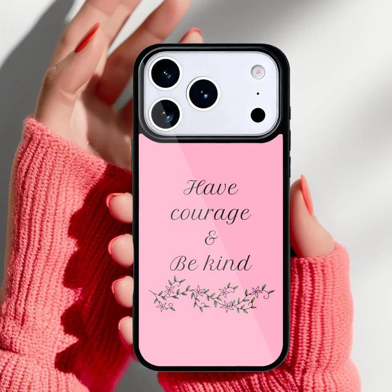 Мягкий чехол для телефона 'Будь добрым' для iPhone 17 16 15 14 13 Pro Max Задняя крышка для 12 11 Pro Coque