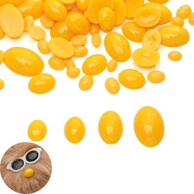 30/50/100 шт. Акриловые овальные кукольные глаза с плоским дном для DIY-изготовления кукольных украшений