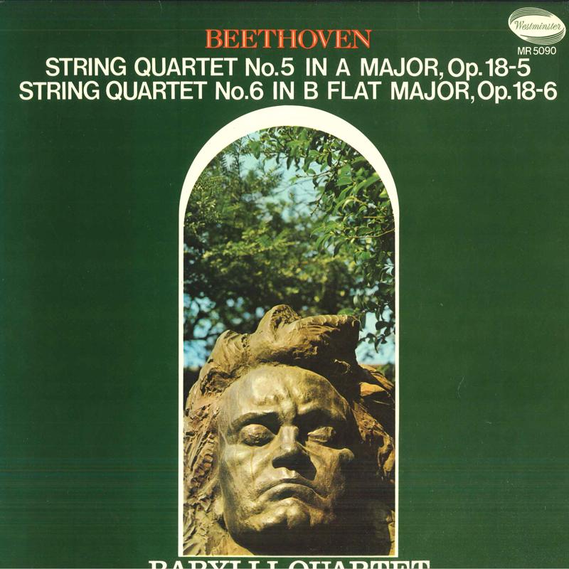 LP Record BEETHOVEN, DARYLLI QUARTET - String Quartet No.5 In A Major, Op. MR5090 WESTMINSTER Japan Classical Used