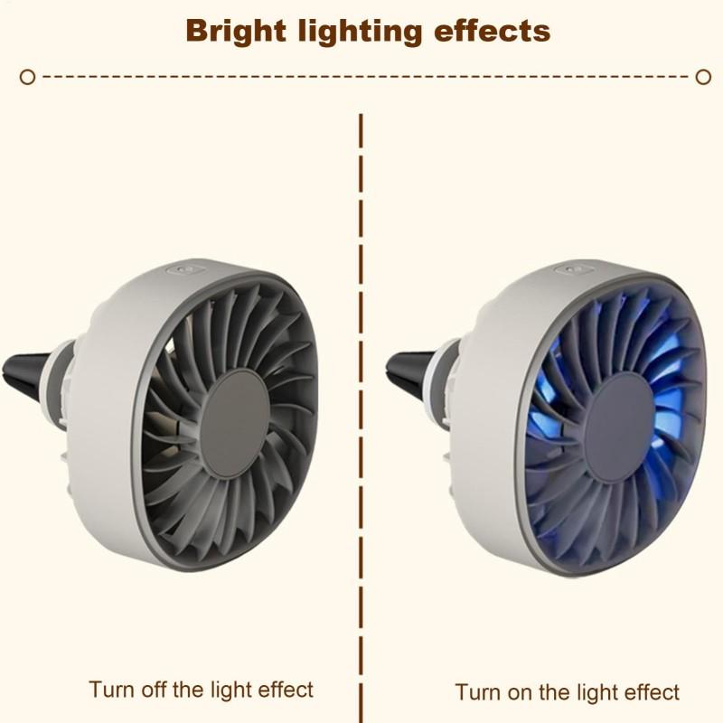 Автомобильный вентилятор для вытяжки воздуха, портативный вентилятор для автомобилей, грузовиков, охлаждающее устройство, 3 регулируемые скорости ветра, зарядка через USB, мини-вентилятор для вентиляционного отверстия/дома/офиса