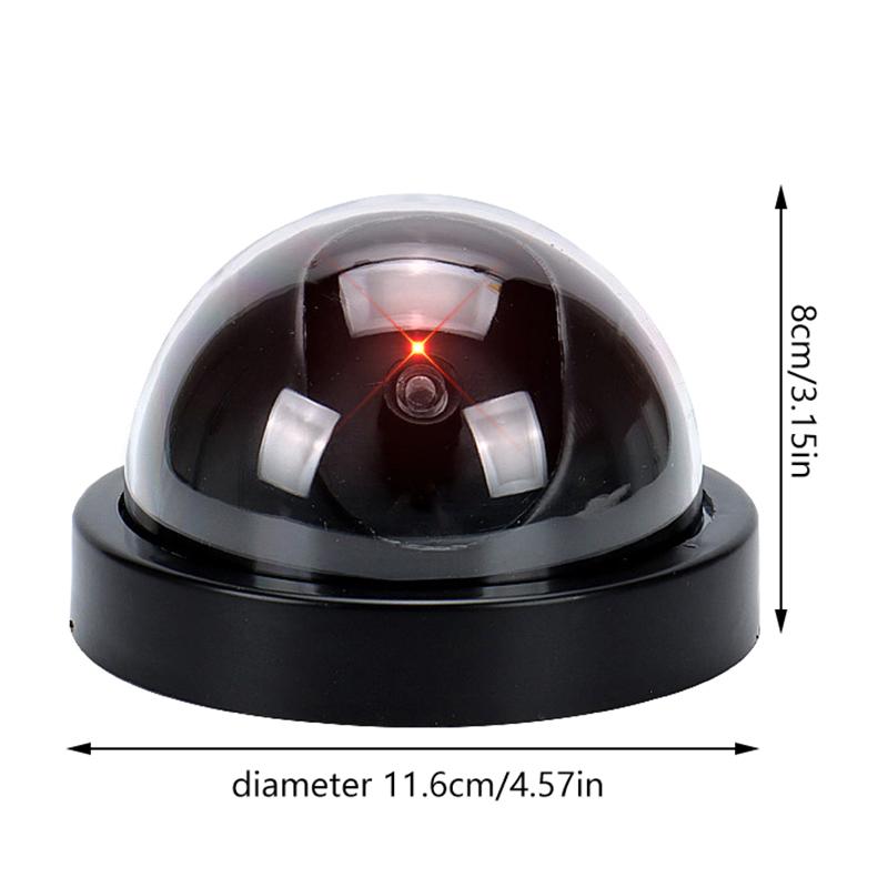 Купольная камера, муляж водонепроницаемой камеры видеонаблюдения с мигающим красным светодиодом, имитация наружной и внутренней камеры