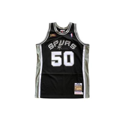 Mitchell & Ness X NBA Сан-Антонио Спёрс 1998-99 Игровые майки 'Дэвид Робинсон 50' Мужская AJY4CP19170-SASBLCK98DRB