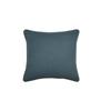 Coussin - Pop - 45 X 45 Cm - Coton Double Gaze - Déhoussable - Bleu Pétrole