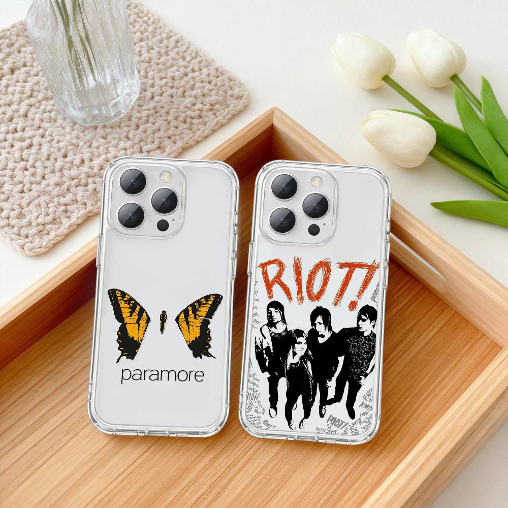 COOL Band P-Paramore-E Phone Case For iPhone17p,16,15,14,13Pro Max,us,Soft Silicone Transparent Cover