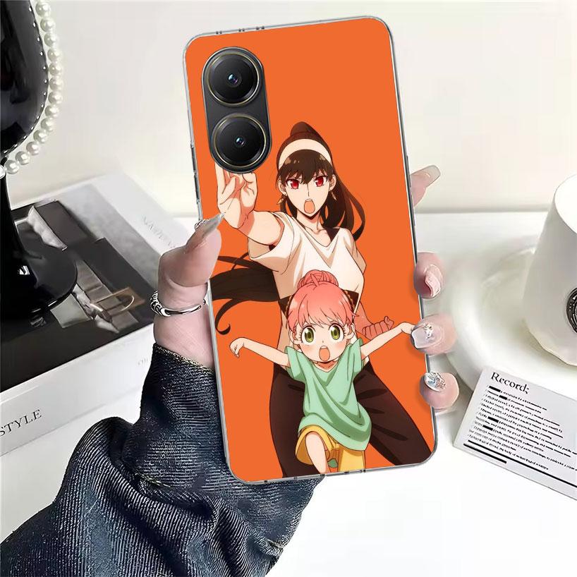 Аниме S-Spy Family Аня Мягкий чехол для телефона для Xiaomi Redmi 15C 15 13C 13 Poco X5 X6 X7 F7 Ultra M7 12C 12 10 10C 9C 9A 9T 9 Fundas