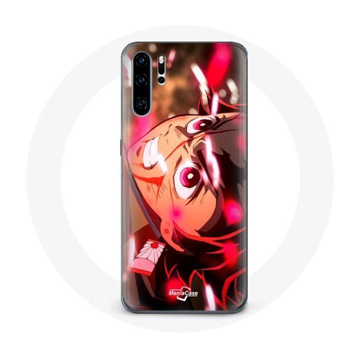 Coque pour Huawei P30 Tanjiro Demon Slayer Kimetsu no Yaiba en colère