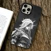Арт Черные Ангелы и Демоны Чехол для Телефона Для iPhone 17,16,15,14,13,12,11 Plus,Pro Max,XS,Красочный Серебряный Чехол Funda Cover
