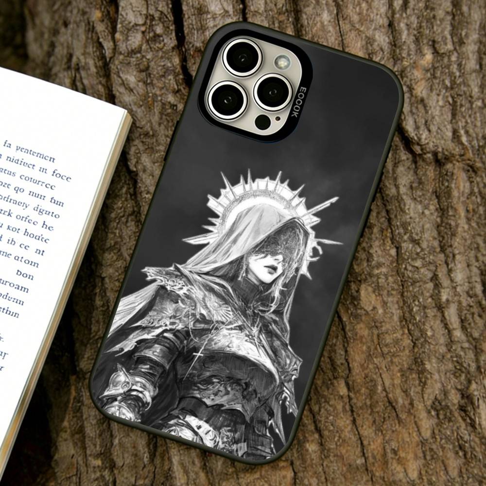 Арт Черные Ангелы и Демоны Чехол для Телефона Для iPhone 17,16,15,14,13,12,11 Plus,Pro Max,XS,Красочный Серебряный Чехол Funda Cover