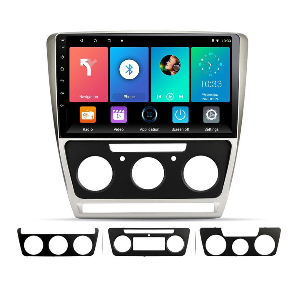 Беспроводная автомобильная магнитола на базе Android Carplay для Skoda Octavia 2007-2014, автомобильный мультимедийный видеоплеер, навигация, GPS, WIFI, Android 2 Din 2 + 32 ГБ