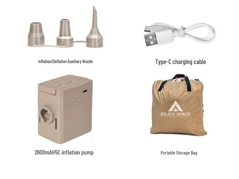 ENJOYSPACE Автоматический надувной туристический матрас - Складная односпальная/двуспальная надувная кровать