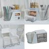 Органайзер для кистей для макияжа 23x12,5x11,8 см Пластиковый Многоуровневый Выдвижной ящик для женщин и девочек Контейнер для хранения аксессуаров для ногтей