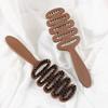 Boar Bristle Hair Comb Hollow Detangling Hair Brush Women Scalp Massage Brush Curly Hairbrush Salon Hairdressing Styling Tools
