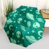 1pc Alien Space Automatic Open/close Folding Compact Umbrella, 8-Rib Sturdy Canopy, Lightweight Portable, Everyday Use, Gift,164