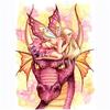 Diamond Embroidery Beauty Dragon Diamond Painting Full Round Picture of Rhinestones Cross Stitch