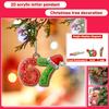 2D Christmas Decoration Pendant Christmas Tree Tag Theme Party Crafts Ornament