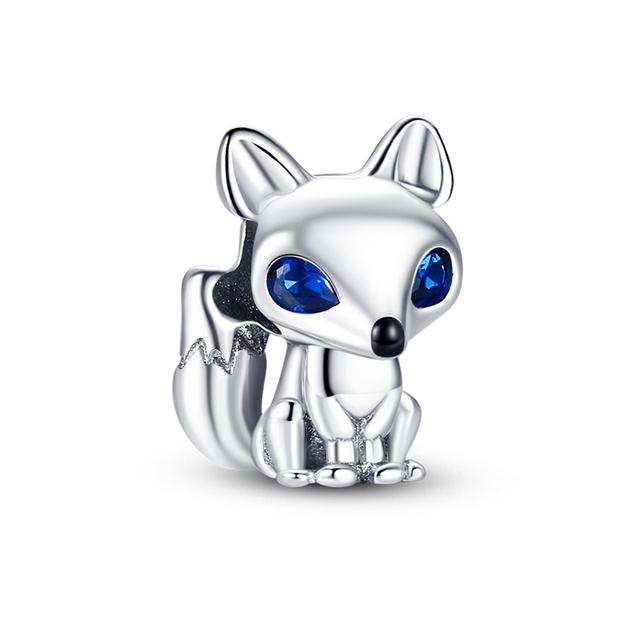 Стерлингового серебра 925 пробы, сердце, лапа животного, прозрачная снежинка, сверкающая корона, подвеска в виде тыквы, подходит для оригинального модного браслета