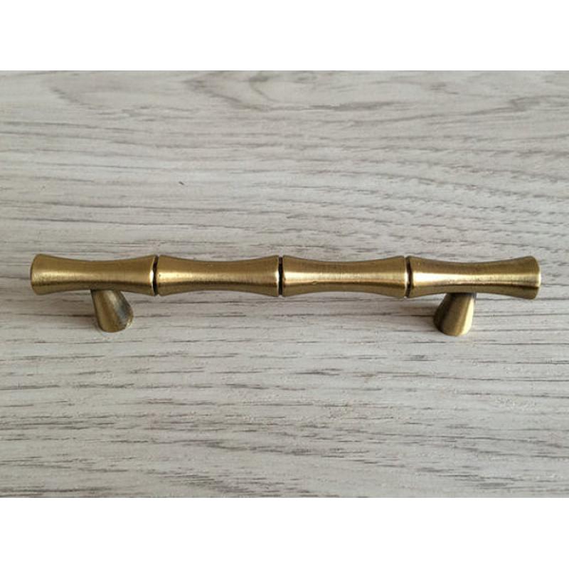 2 шт. ретро бамбуковый цинковый сплав ручка для ящика шкафа мебельная ручка-скоба античная латунь декоративные дверные ручки 64 мм 96 мм 128 мм