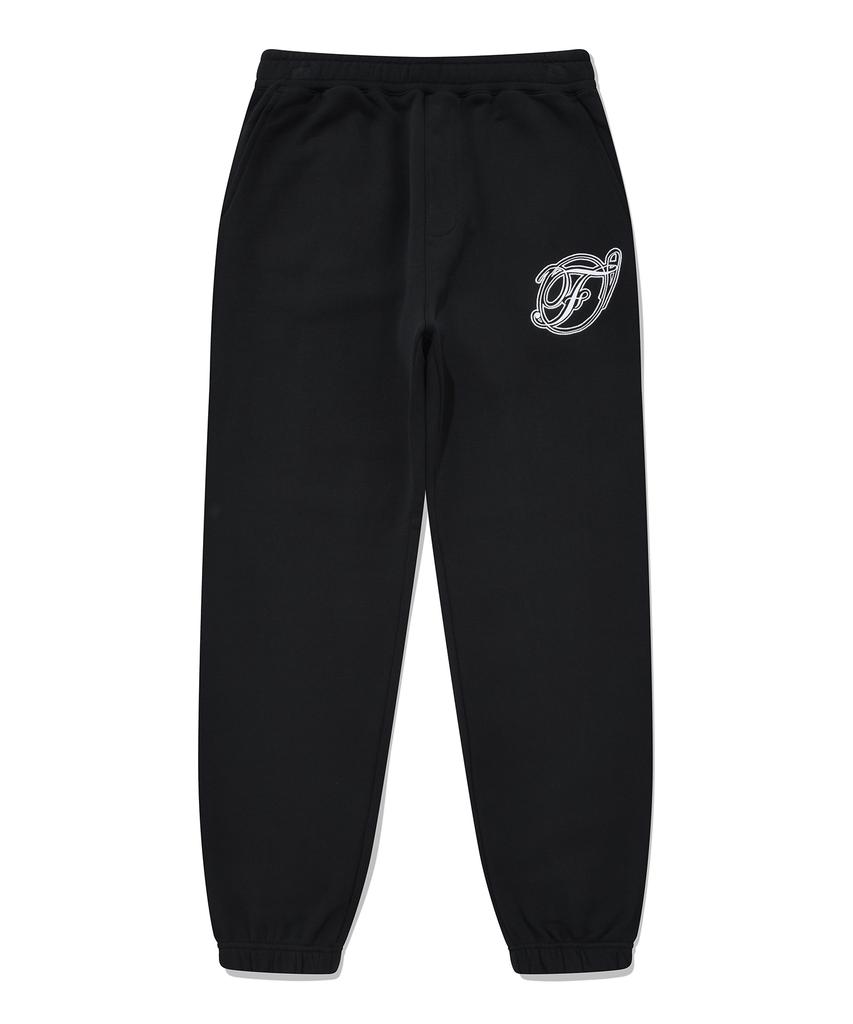 FALLETT Flowing Logo Jogger Pants Black