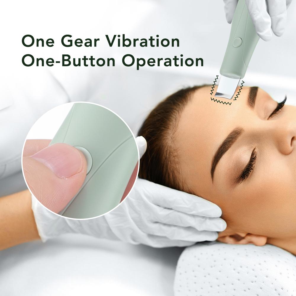 Deep Vibrate Skin Scrubber Facial Cleaner Shovel Spatula Not Ultrasonic Face Scrubber Peeling Blackhead Remover Facial Ma Ssager