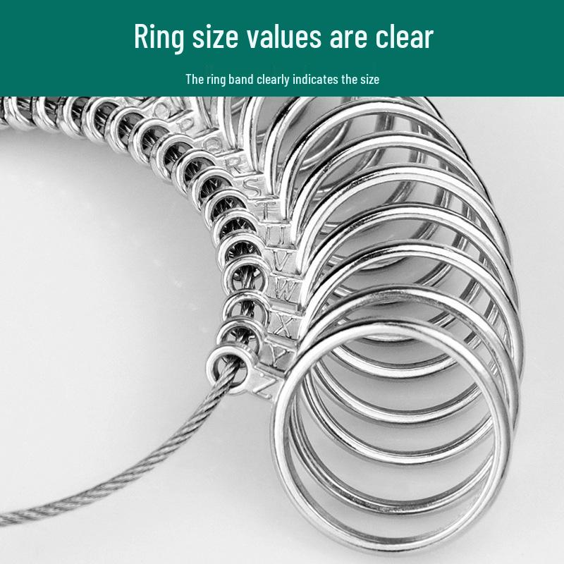 Adjustable Metal Finger Ring Sizer for Accurate Measurement