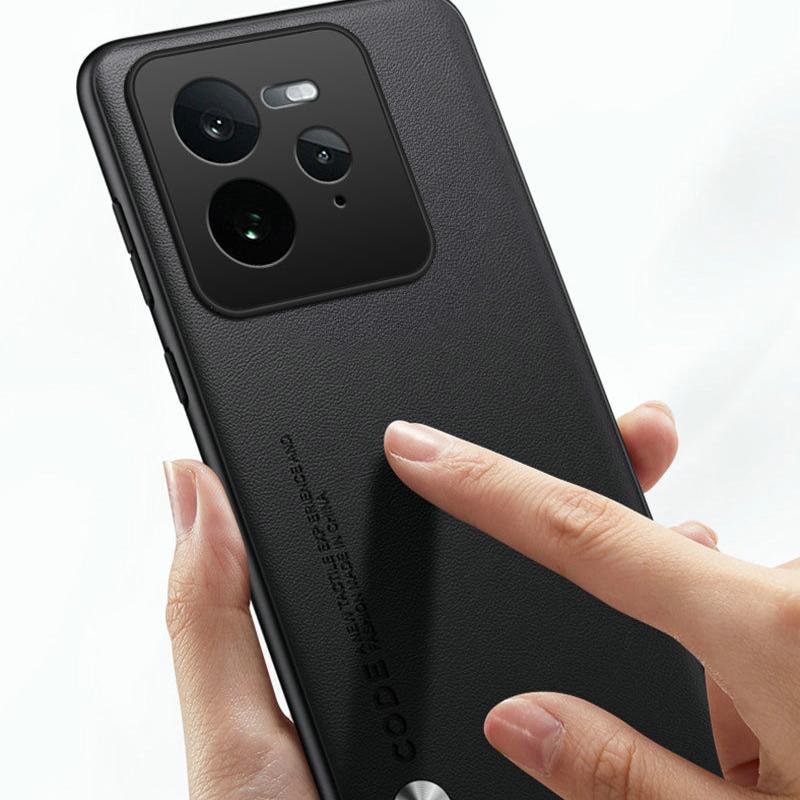 Простой чехол из искусственной кожи для телефона Realme GT 7 Pro GT7 Pro Матовый силиконовый бампер Противоударный чехол для Realme GT 7Pro GT 6 T NEO 6 SE 5Pro
