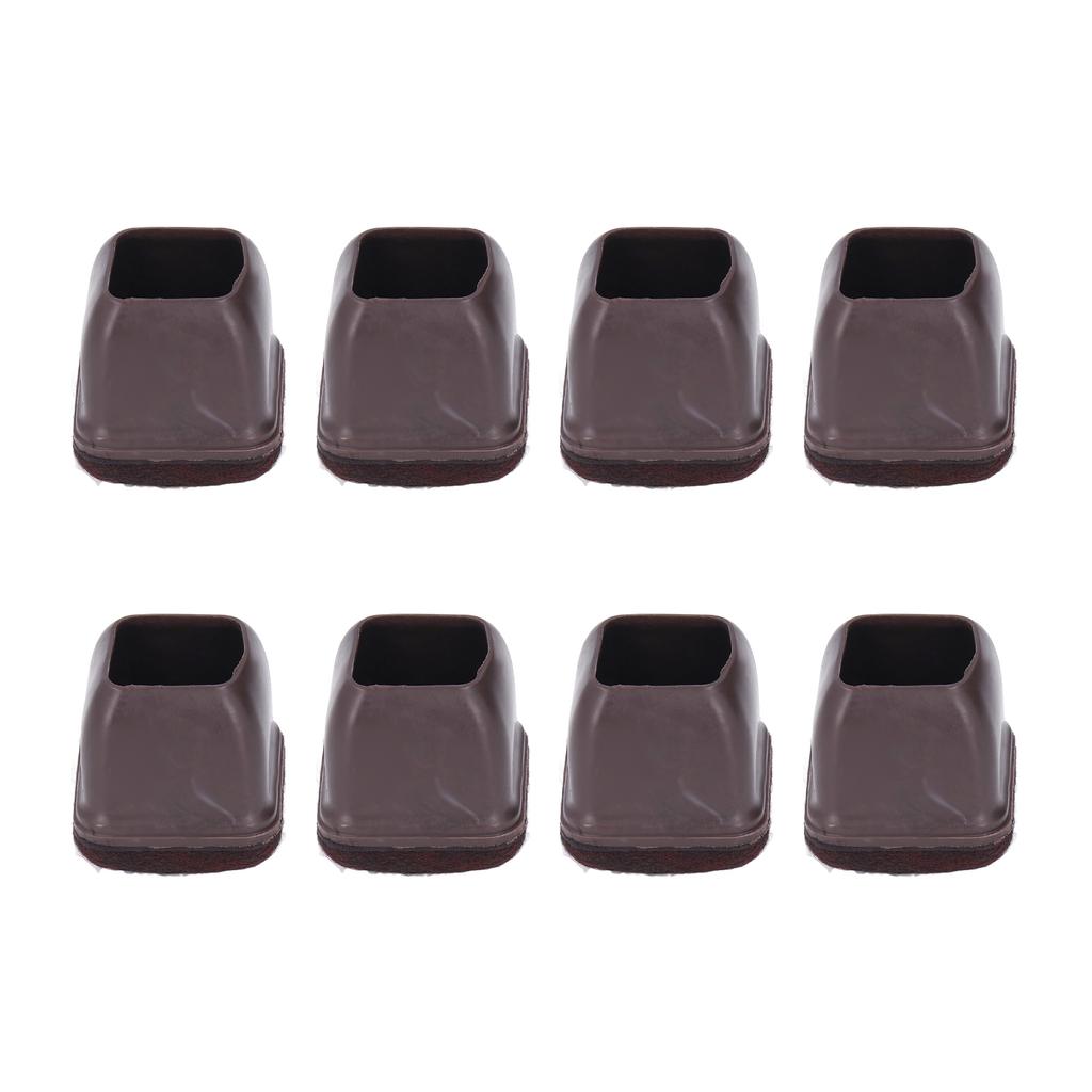 8 шт. Чехол на ножку стула TPE Защита пола Набор колпачков для ножек мебели для стола, табурета, коричневый L