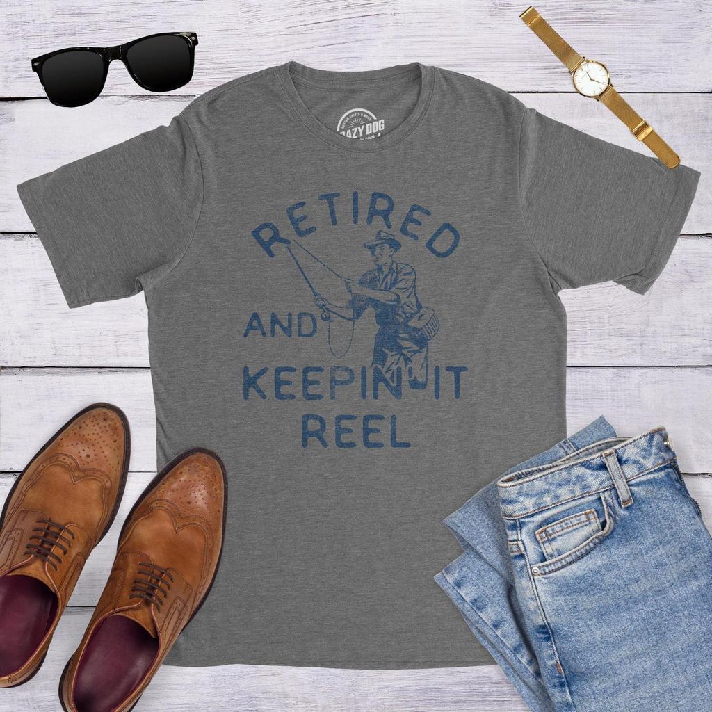 Retired Fisherman T-Shirt, Funny Angling Retirement Gift