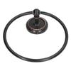 Bathroom Towel Ring Brass Wall Mounted Antique Towel Holder Toilet Towel Rack Black Twisted Pattern