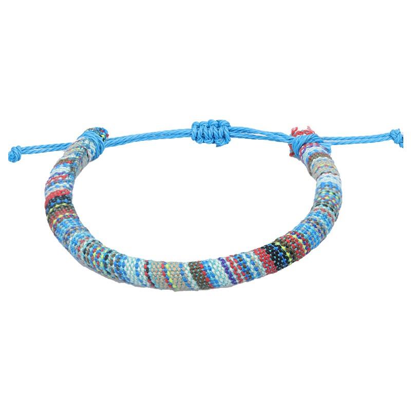 Богемный браслет из ниток в стиле ретро, ручная работа, бохо, разноцветный шнур, плетеный, хиппи, браслеты дружбы для женщин