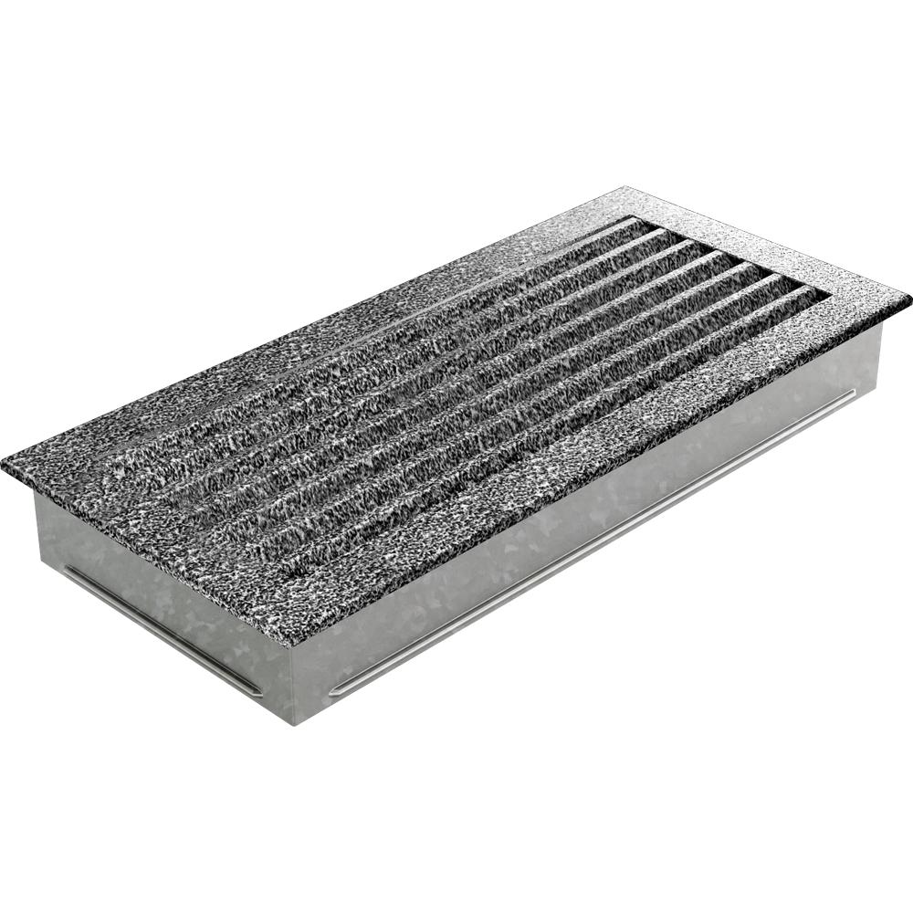 Вентиляционная крышка FRESH 17x37 чёрно-серебристый