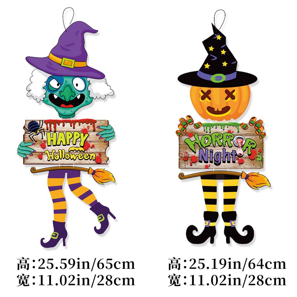 Хэллоуин Имитация Дерева Номер Дома Дом с Привидениями Атмосфера Ужаса Декорация Ведьма Призрак Тыква Объявление