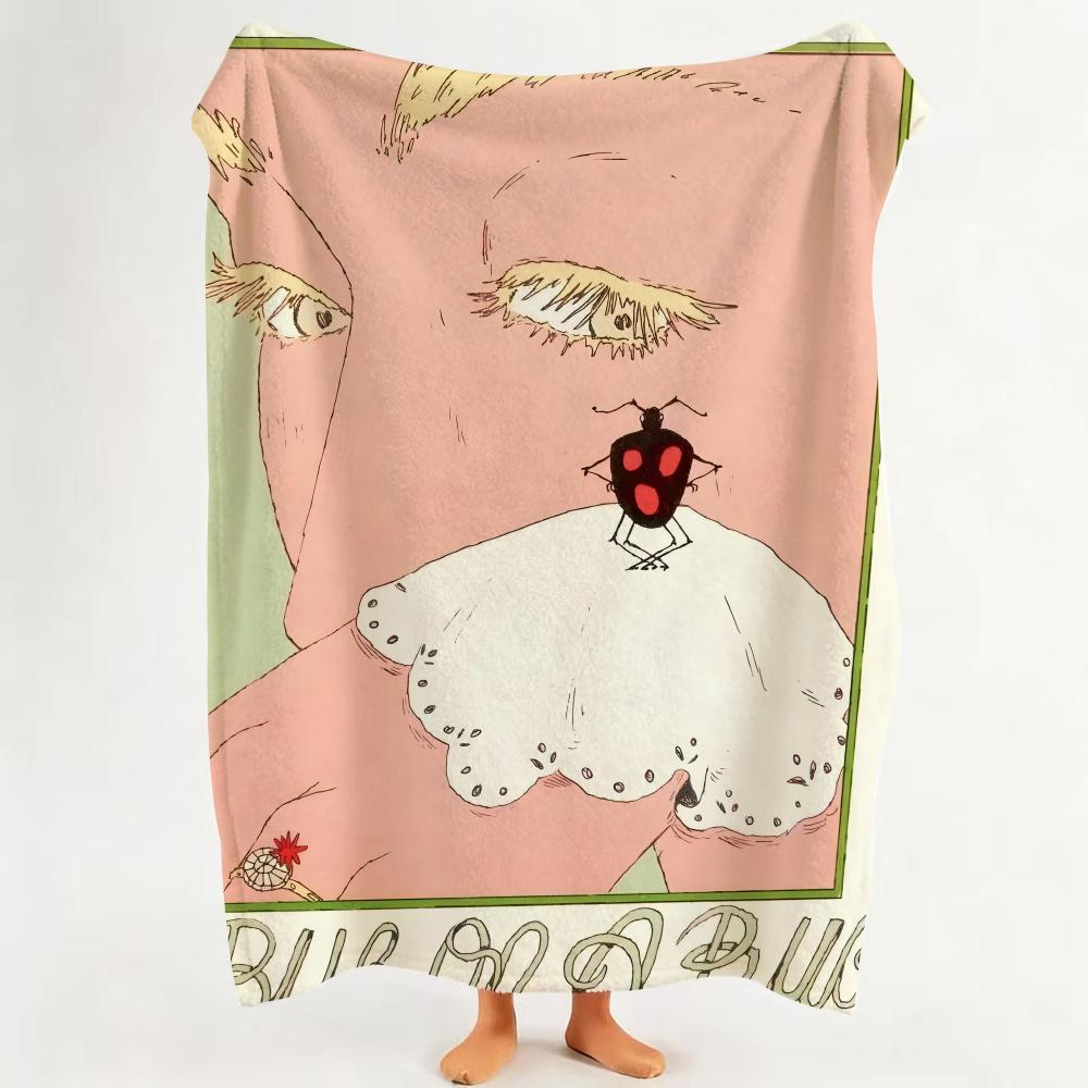 Illustrator S Simone Goder Throw Flannel Throw Blanket Suitable for Sofa Living Room Bedroom