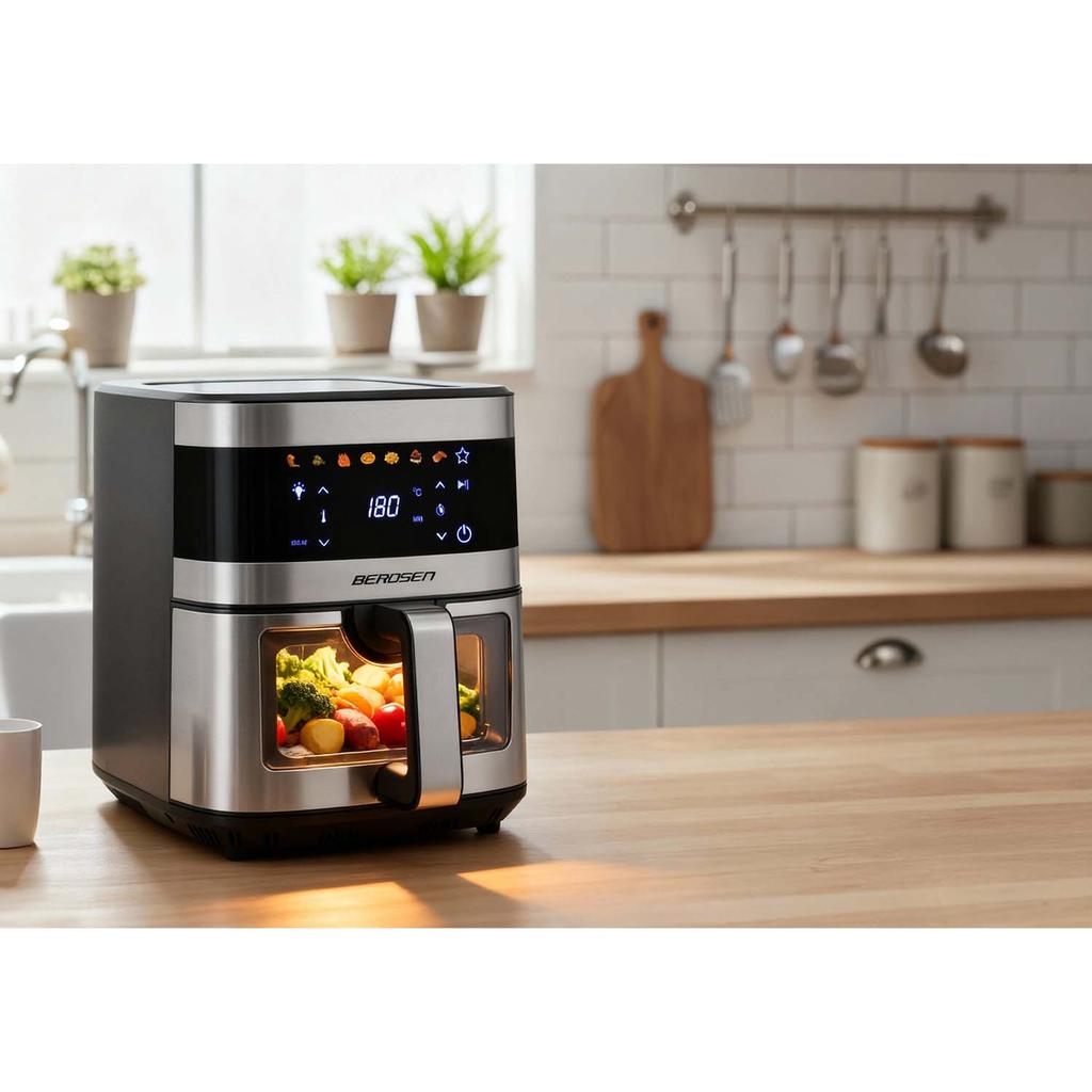 Air Fryer Large Fryer 9.1L Berdsen 1700 W Bd-656 Silver