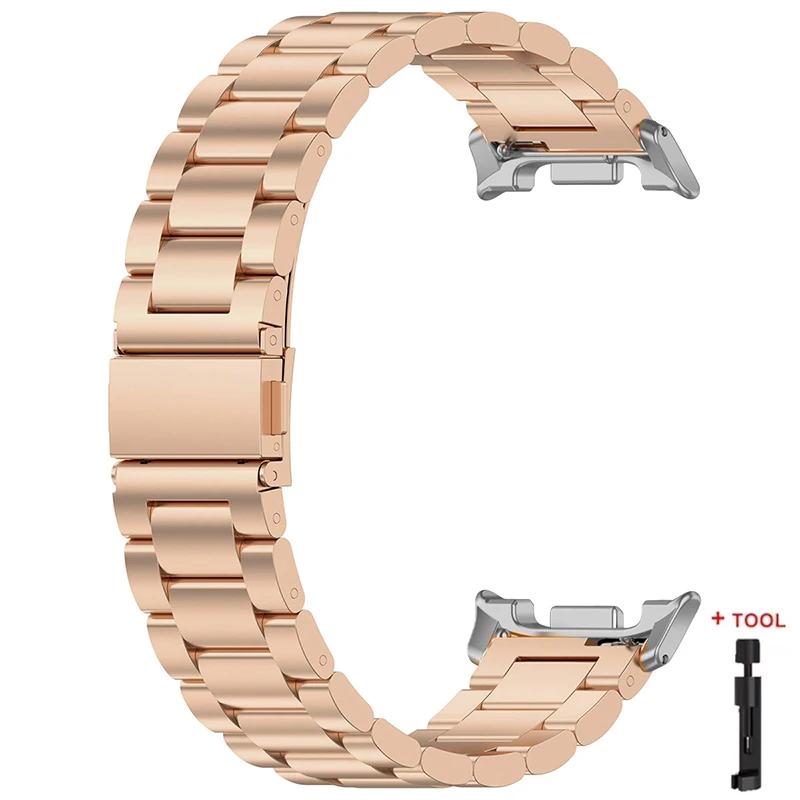 Ремешок из нержавеющей стали для Samsung Galaxy Watch 8/Classic 8 40 мм 44 мм Ремешок для Watch Ultra 2 Ремешок для Galaxy Watch 7 Ultra