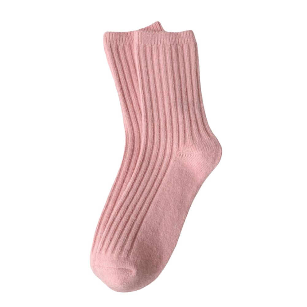 1 Pair Thicker Warm Thermal Crew Socks Comfortable Wool Socks Fashion Knitting Socks Women Girls