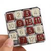Metal Brain Teasers 1-15 Number Slide Puzzles for Adults Teens Kids IQ Test Digital Huarong Road Educational Toys