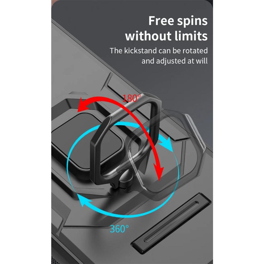 Armor Shockproof Case for Honor 200 Lite Protective Cover for Honor 200 Pro Ring Magnetic Holder Business Full Protection Cover