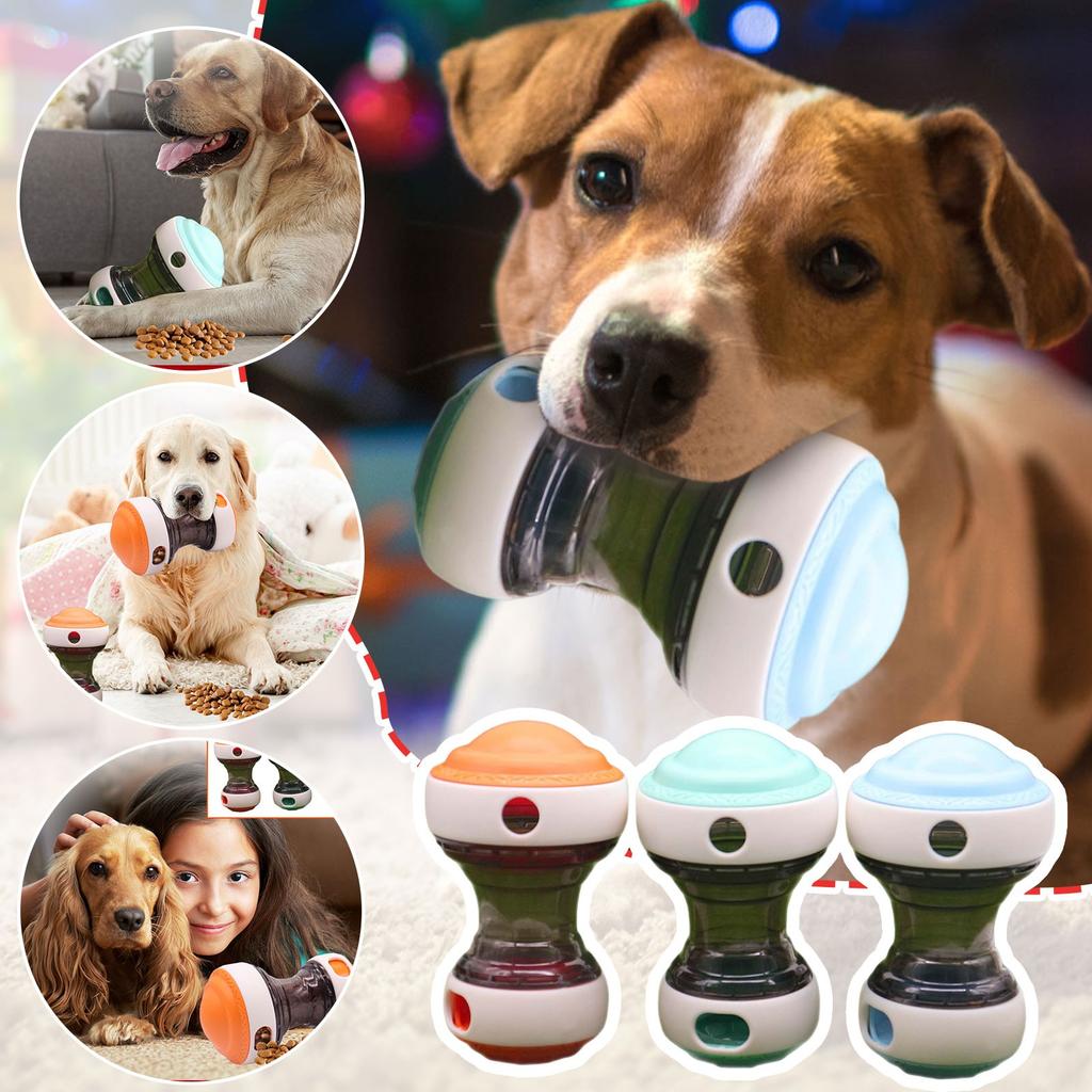 Игрушки для домашних животных: Катающиеся и вращающиеся игрушки для кормления собак, регулируемые, для кусания, прорезывания зубов и медленного кормления