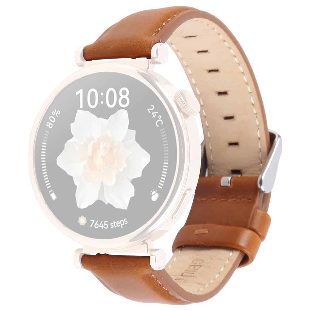 Ремешок 18 мм для Garmin Venu 3S/Forerunner 265S/Forerunner 255S/Venu 2S/Vivomove 3S, ремешок для часов из коровьей кожи высшего слоя