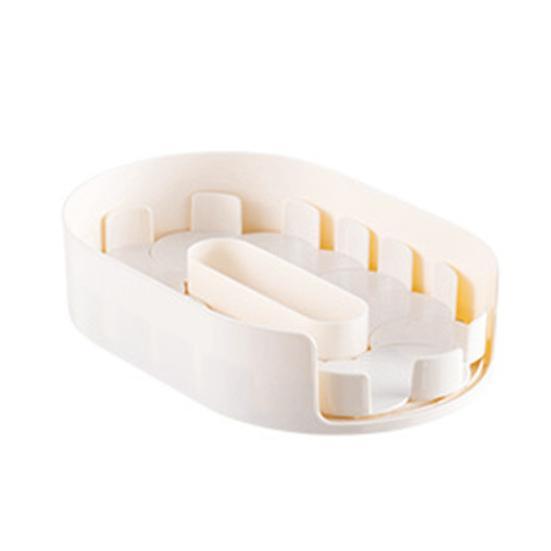 Fridge Storage Box Spice Rack 360-Degree Rotatable Design Large Capacity Transparent Turntable Condiment Organizer