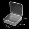 Mini Box Square Clear Earrings Rings Beads Jewelry Storage Case Container Box