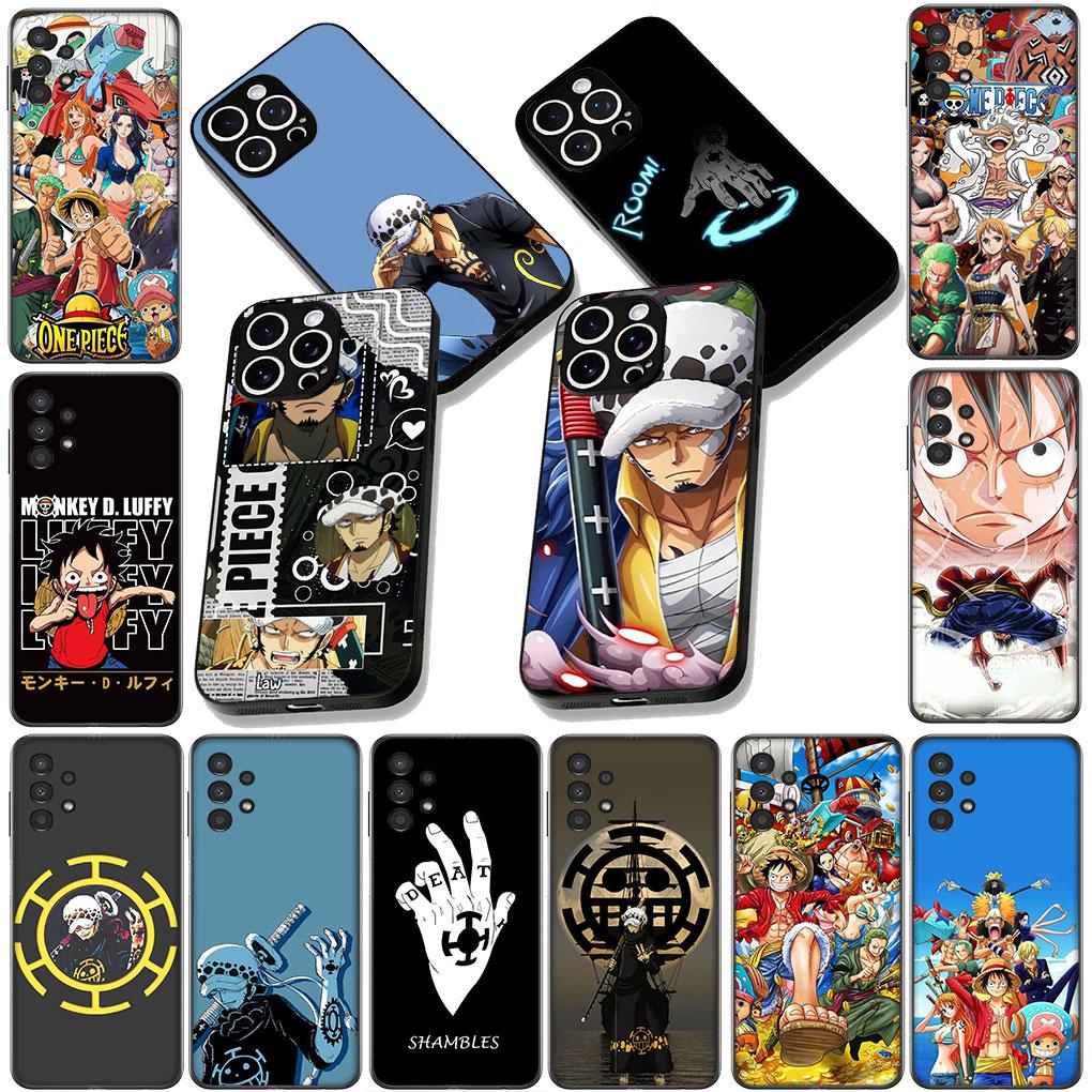 Phone Cover for Samsung Galaxy S25 S24 S23 FE Plus Ultra S7 Edge A16 A15 5G s25+ Case Trafalgar D Water Law One Luffy Pieces