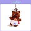 Носить одежду медведя Плюшевый брелок Подвеска для рюкзака Мультяшный детский подарок Украшение