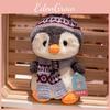 Penguin Plush Scarf Toy Cartoon Child Bedroom Decoration Scene Doll Backpack