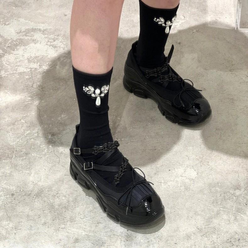 Sheepskin Version~ Small Thick-soled Leather Mary Jane Single Shoes Women's Loafer Small Leather Shoes Heightening Sports Ballet Shoes