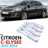 Для Citroen C Elysee 2012 ~ хромированная дверная ручка, накладка, крышка, украшение автомобиля, литье, гарнир, накладка, протектор, Стайлинг