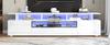 180*38*45cm TV Cabinet with 2 Cabinets and 1 Drawer, Lowboard with LED and 10 Storage Surfaces, Suitable for TVs around 75 Inches
