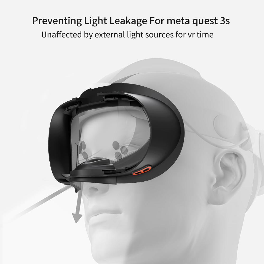 Новый удобный регулируемый сменный кронштейн из искусственной кожи для лица для Meta Quest 3S Interface Pad Cushion VR Accessories